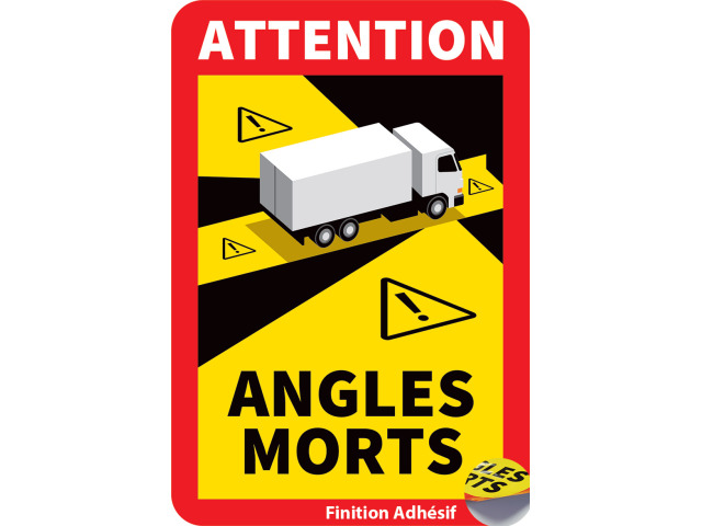 Signalisation angles morts camion